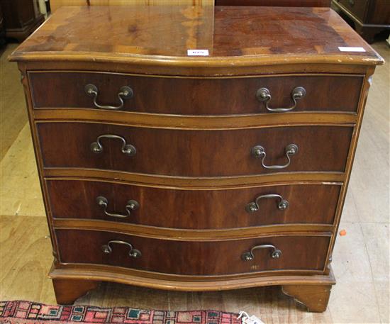 1920s serpentine chest of drawers